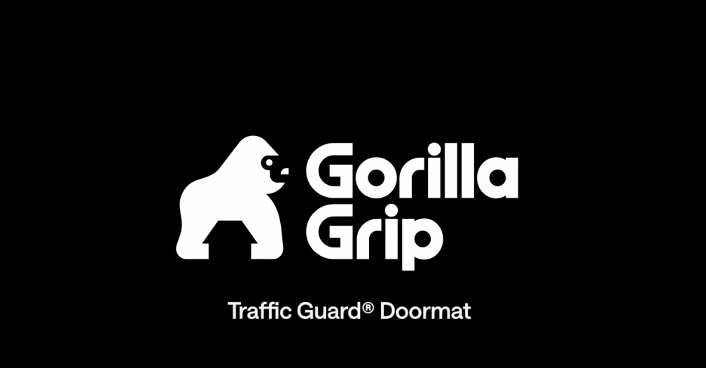 thumbnail video image 2 of GORILLA GRIP Door Mat, Waterproof, Traffic Guard Commercial Office Doormat, 47x35, Charcoal Gray, 2 of 10