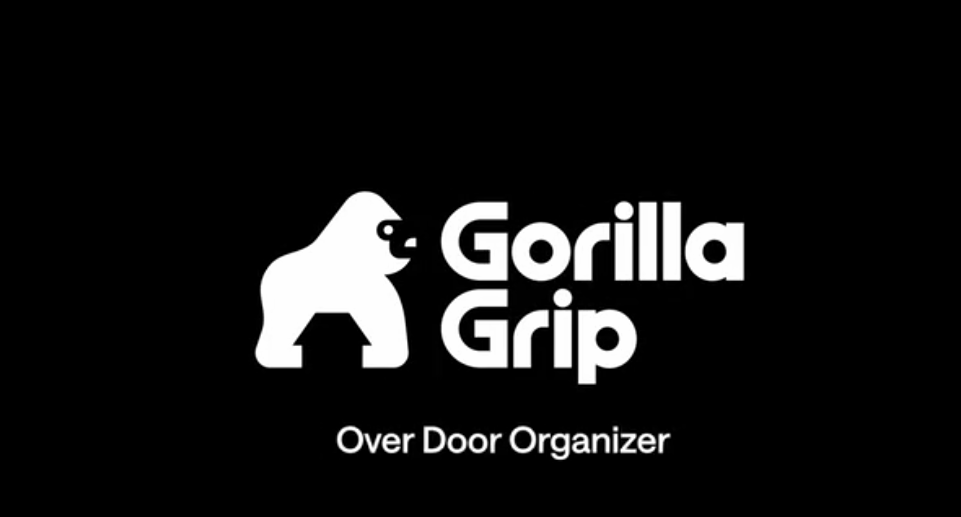 thumbnail video image 2 of GORILLA GRIP Over Door Organizer Holds 50lbs 5 Shelf Hanger for Bedroom, Bathroom 58x15 Inches Black, 2 of 10
