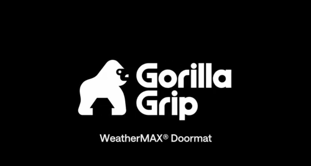 thumbnail video image 2 of GORILLA GRIP Outside Doormat, WeatherMax Waterproof Indoor Outdoor Door Mat, 29x17 Beige Diamond, 2 of 10
