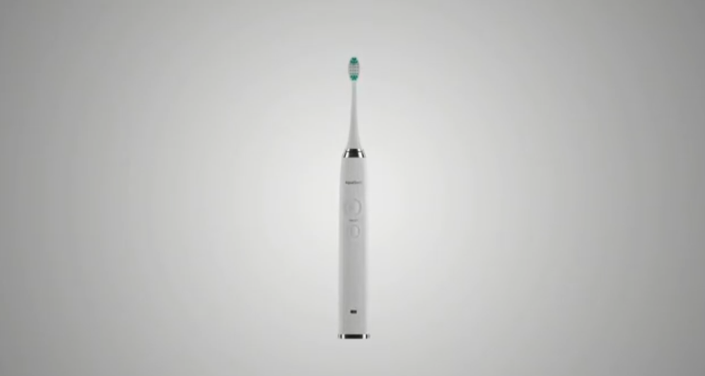 thumbnail video image 2 of AquaSonic Vibe Electric Toothbrush Set - ADA Accepted, Rechargeable, 4 Modes, Travel Case, 8 Brush Heads - Optic White, 2 of 7