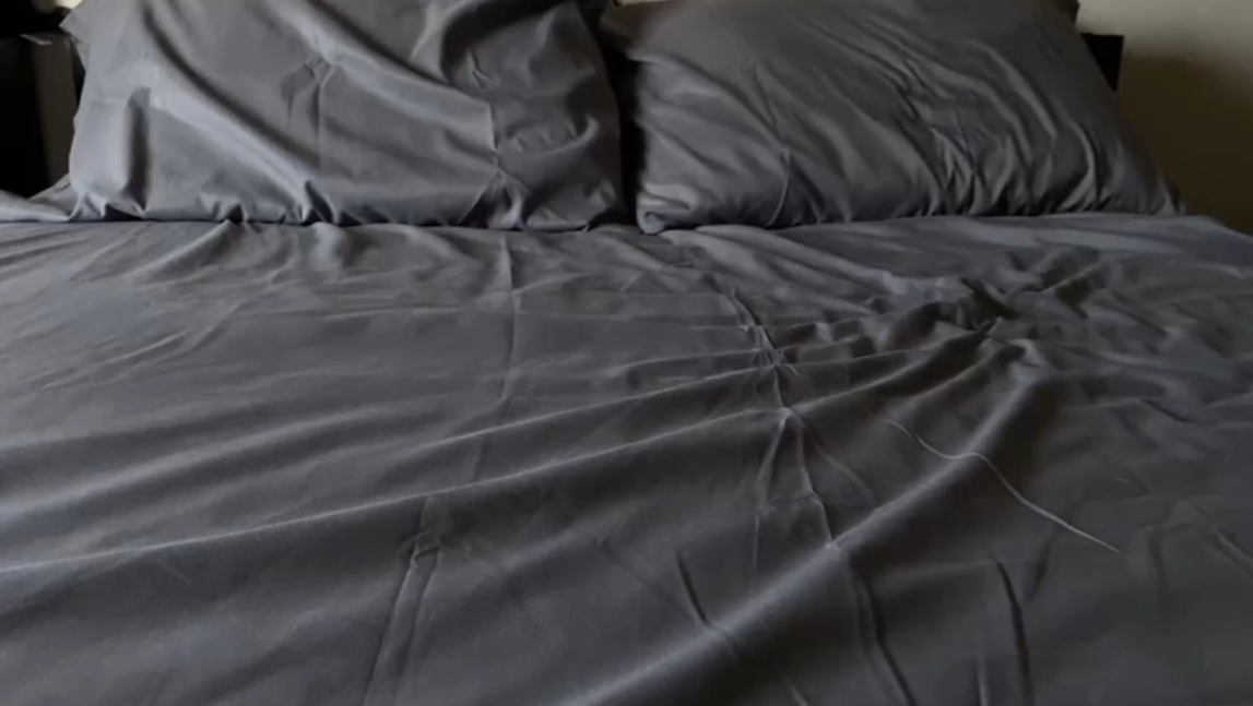 thumbnail video image 2 of Infinitee Xclusives Queen Sheet Set of 4, 16-inch Deep Pocket - Microfiber Queen Bed Sheets, Gray, 2 of 7